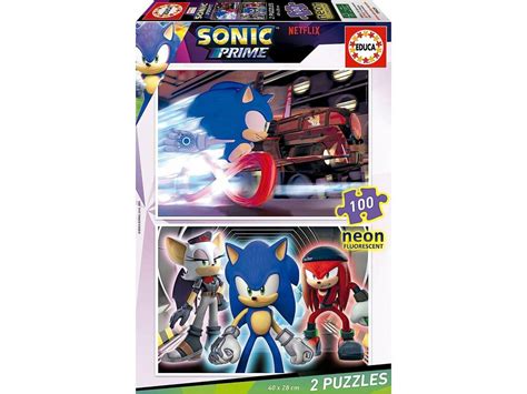 Acheter Puzzle X Sonic Neon Fluorescent Sonic Educa