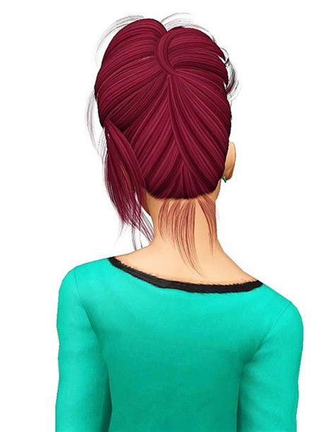 Newsea`s Crazy Love Hairstyle Retextured By Pocket Sims 3 Hairs