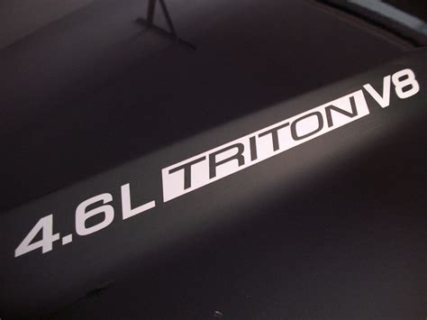 46l Triton V8 Pair Hood Decals Sticker Emblem Ford F150 F250 Ebay