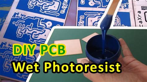 DIY PCB Using Wet Liquid Photoresist YouTube