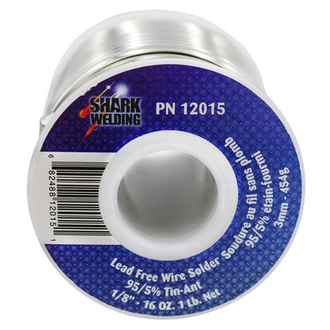 Lead Free Wire Solder 95 5 Tin Antimony Alloy Lead Free 1 8 1 Lb