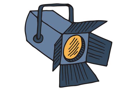 Stage Light Doodle Spotlight Projector Graphic By Onyxproj · Creative