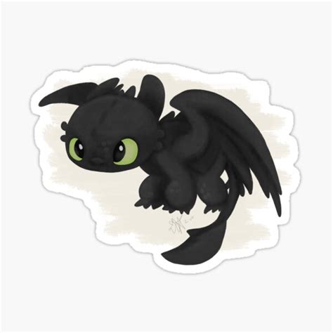 "Toothless" Sticker by liajung | Redbubble