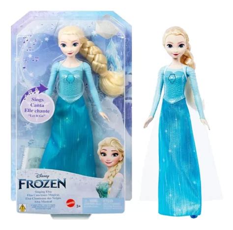 Boneca Disney Frozen Cantora Musical Elsa Ou Anna Mattel