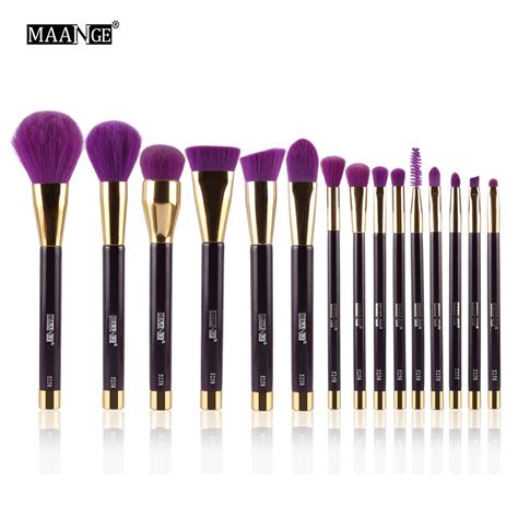 Maange Makeup Brushes Set Foundation Powder Eyeshadow Eyeliner Lip