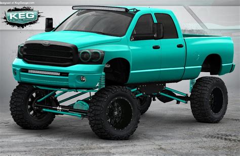 Teal Demon Rendering By Kegmedia Jacked Up Trucks Trucks Jeep Truck