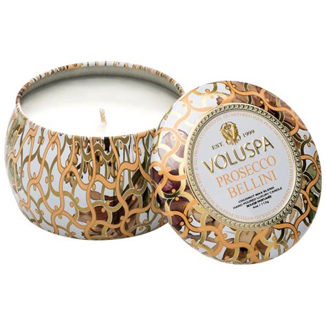 Prosecco Bellini Maison Mini Tin Candle Prosecco Bellini Tin