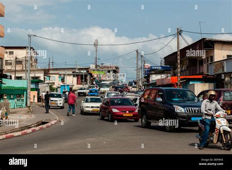 Africa, Gabon, Libreville. Traffic in city center Stock Photo: 60573217 - Alamy