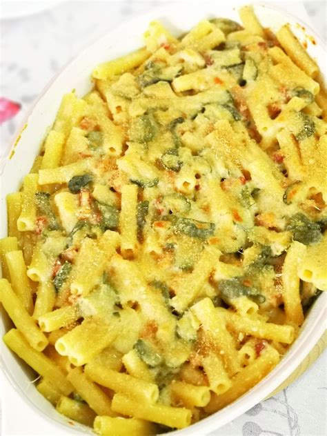 Pasta Al Forno Con Zucchine E Pancetta L Angolo Di Serenella