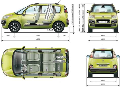 Citroen C Picasso Dane Techniczne Wymiary Silniki Spalanie