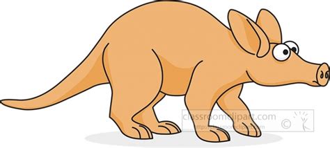 Cute Aardvark Cartoon Vector Illustration Stock Illustration Clip Art