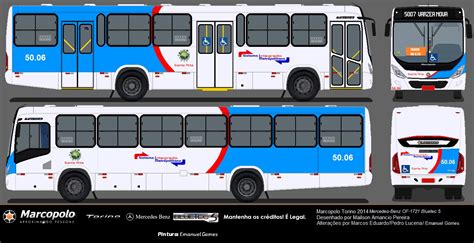 Marcopolo New Torino 2014 MB OF 1721 Bluetec 5 50 06 Da SIM