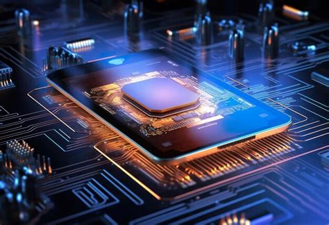 premium ai image  render futuristic microchip  smartphone proce