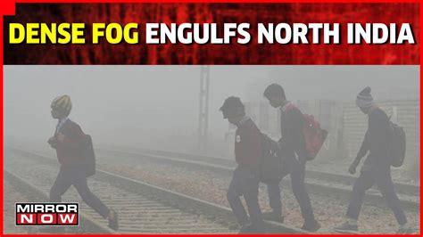 Dense Fog Engulfs North India 29 Trains Running Late Flights Delayed Due To Low Visibility