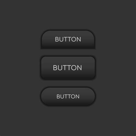Web and ui application color button on dark background 12185876 Vector ...