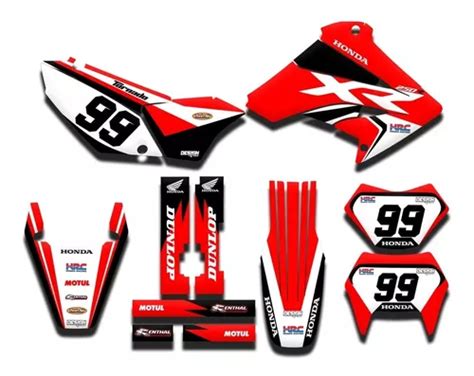 Kit Adesivo Gráfico Honda Xr 250 Tornado 2006 2018 0 20mm