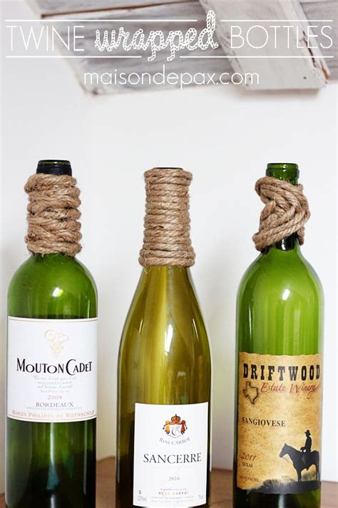 Twine Wrapped Bottles Twine Wrapped Bottles Bottle Wrapping Glass