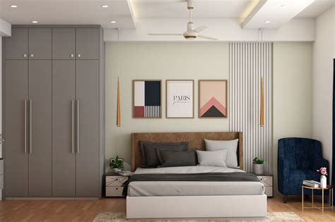 Convenient Modern Style Spacious Master Bedroom Design Livspace