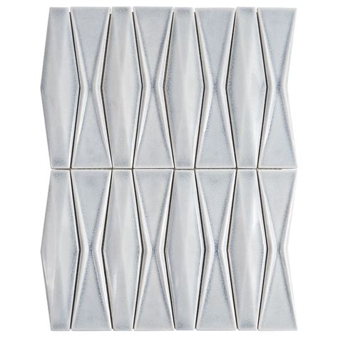 Nabi Harlequin Arctic Blue D Ceramic Tile Backsplash Wall And Floor