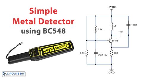 Simple Metal Detector Circuit Using BC548 Transistor