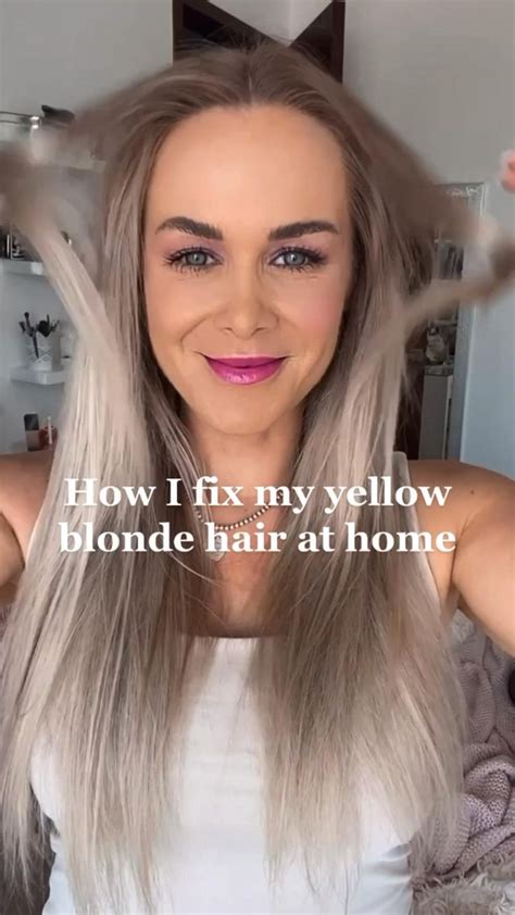 How I Fix My Yellow Blonde Hair At Home Cabello Beige Tintes De