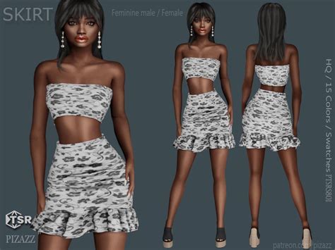 The Sims Resource High Waisted Skirt