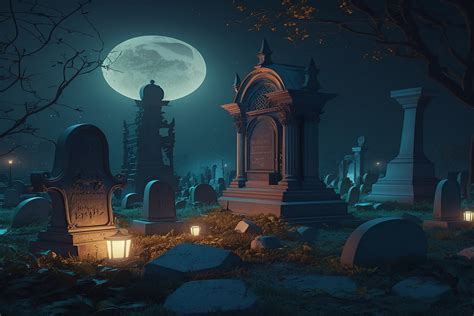 Cemetery Background Graphic by Motin · Creative Fabrica