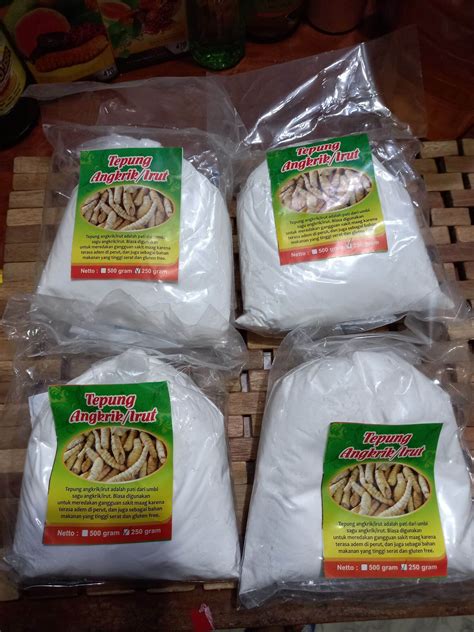 Pati Irut Tepung Garut Umbi Garut Tepung Lerut Gr Lazada Indonesia