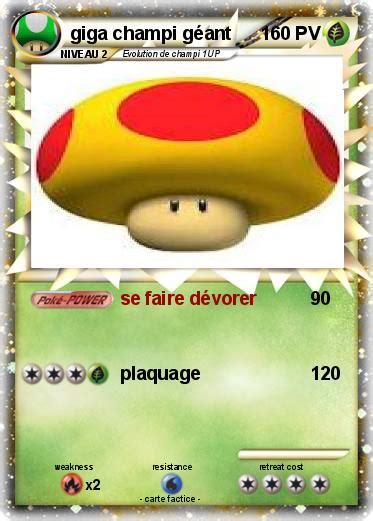 Pokémon giga champi geant se faire dévorer Ma carte Pokémon