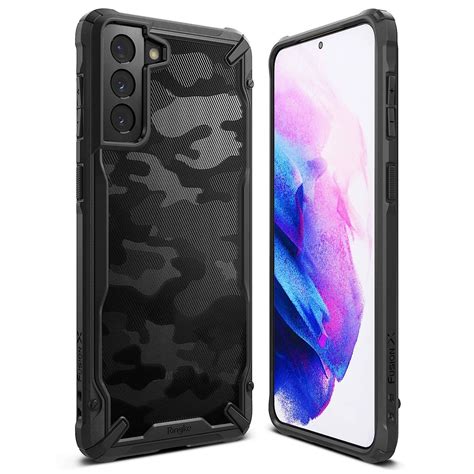 Ripley CARCASA RINGKE FUSION X PARA SAMSUNG S21 PLUS CAMO BLACK