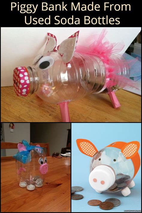 Piggy Bank Made From Used Soda Bottles Diy Projects For Everyone