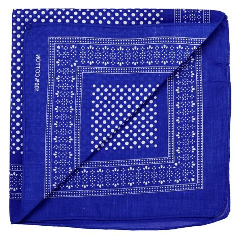 Bandana Tuch Rockabilly Polka Punkte Mix blau weiß quadratisches