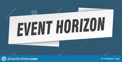 Event Horizon Banner Template Event Horizon Ribbon Label Stock Vector