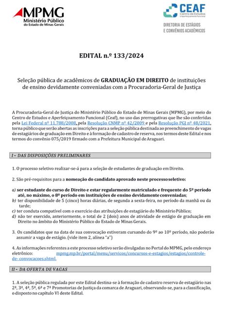 Processo seletivo do MP confira edital completo Jornal Diário de