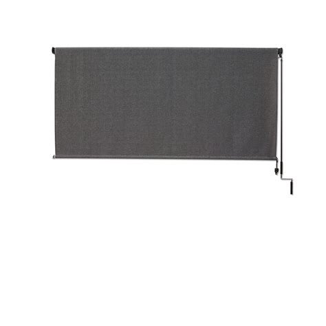 Coolaroo 10 Ft X 8 Ft Outdoor Crank Roller Shade With 95 Uv Protection In Pewter The Home