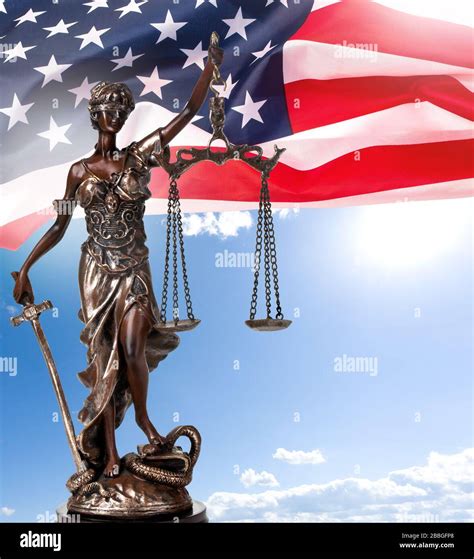 Law and Justice in United States of America, statue of Lady Justice ...