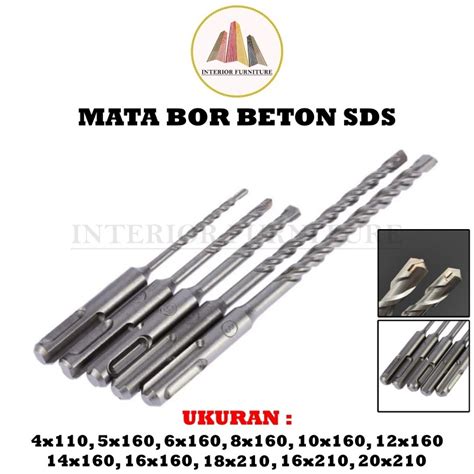 Jual Mata Bor Beton 4mm 5mm 6mm 8mm 10mm 12mm 14mm 16mm 18mm 20mm Mata