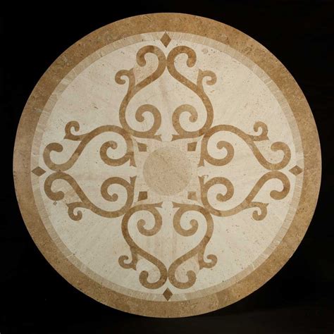 48” Travertine Medallion Orion Tile