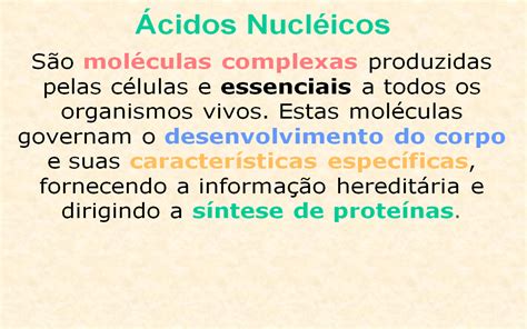 Ciências e Biologia Prof ª Biól Rosalia Aula Ácidos Nucléicos