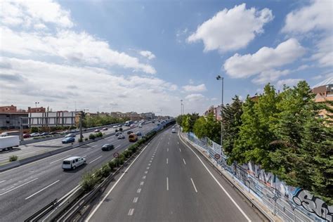 Premium Photo Lanes Of The M Ring Road In The City Of Madrid Spain