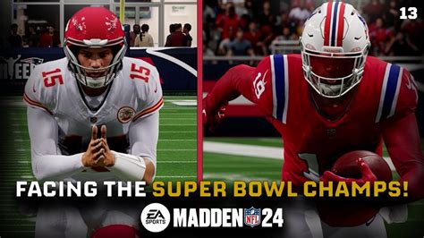 Facing The Super Bowl Champs Madden 24 New England Patriots