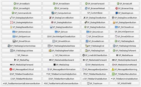 Show All Standard Qt Icons · Github