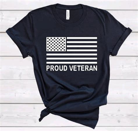 Proud Veteran America United States American Army Navy Etsy