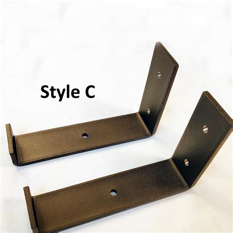 (Qty 4) Heavy Duty Metal Steel Shelf Brackets for Wooden Shelf ...