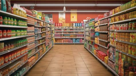 grocery store aisle filled with healthy snacks 30653103 Stock Photo at