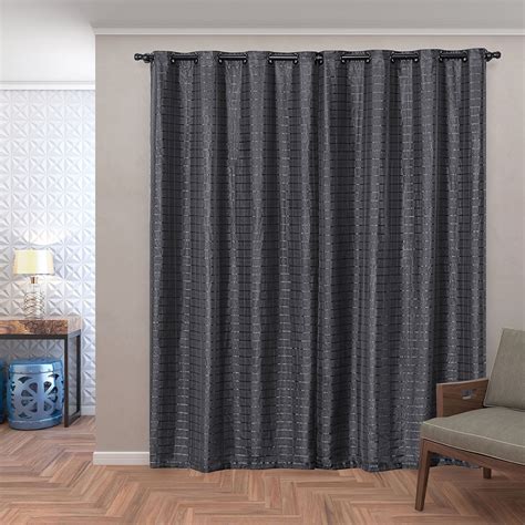 Cortina Blackout PVC Tecido Voil Xadrez 2 80 M X 2 30 M Preto