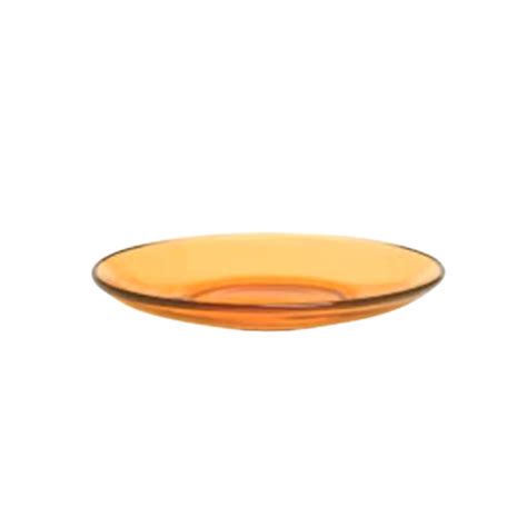 DURALEX Lys Saucer Amber 13 5cm 6pcs Piring Makan Kaca Kumala