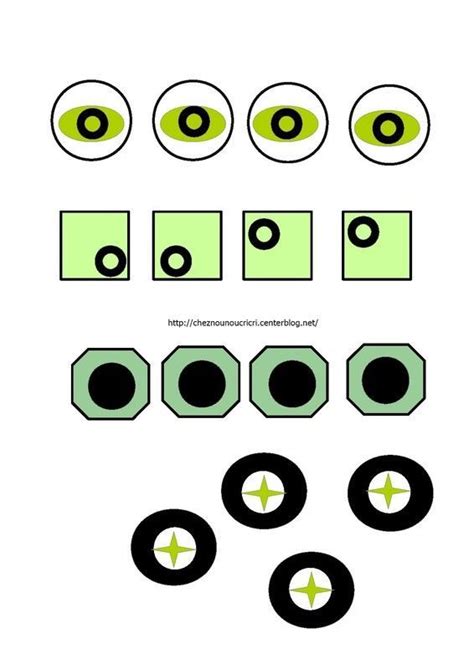 yeux et bouches ou autre a decouper Activités de printemps Exercices