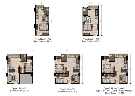 Tipe Kamar Apartemen Homecare24