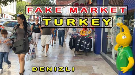 Fake Market In Denizli Turkey Bayramyer District Fake Bazaar